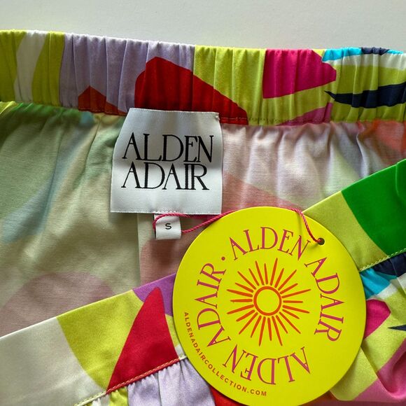 NWT Alden Adair Summer Tiered Maxi Skirt with Slit in Matisse Multicolor Size S - Picture 6 of 10